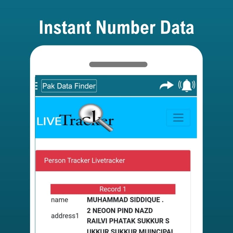 YOUR PAK SIM DATA FINDER APP